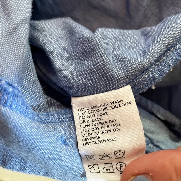 NWOT Kowtow Exclusive Edition Pants Blue 100% Cotton XS - Picture 6 of 14